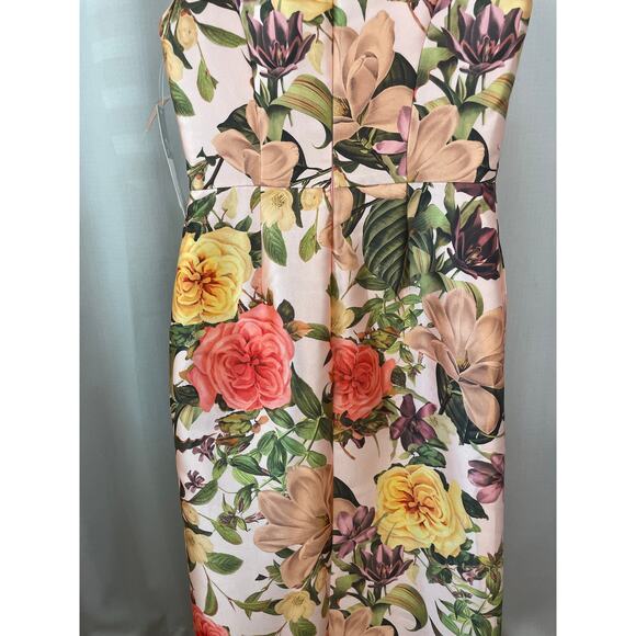 Kay Unger Frida Walk Thru Jumpsuit Dress Bridal Blush Multi Size 0 NWT Dressy - Picture 14 of 16